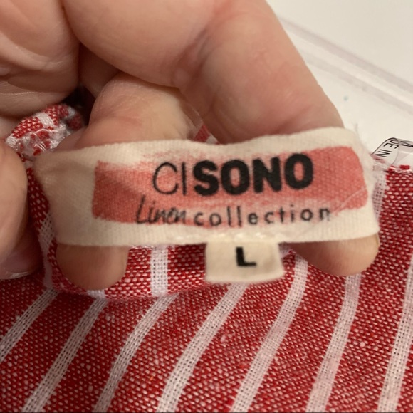 Ci Sono Linen Striped Sleeveless Jumpsuit - Picture 8 of 10